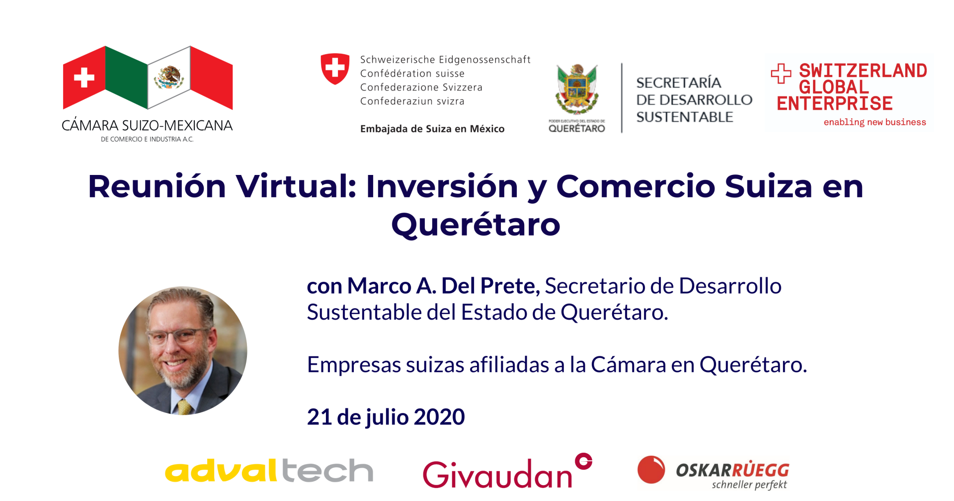 Virtual Meeting on Swiss Investment and Trade in Queretaro