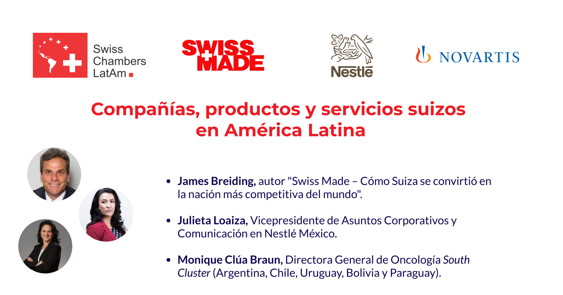 Webinar Compañías, productos y servicios suizos en América Latina