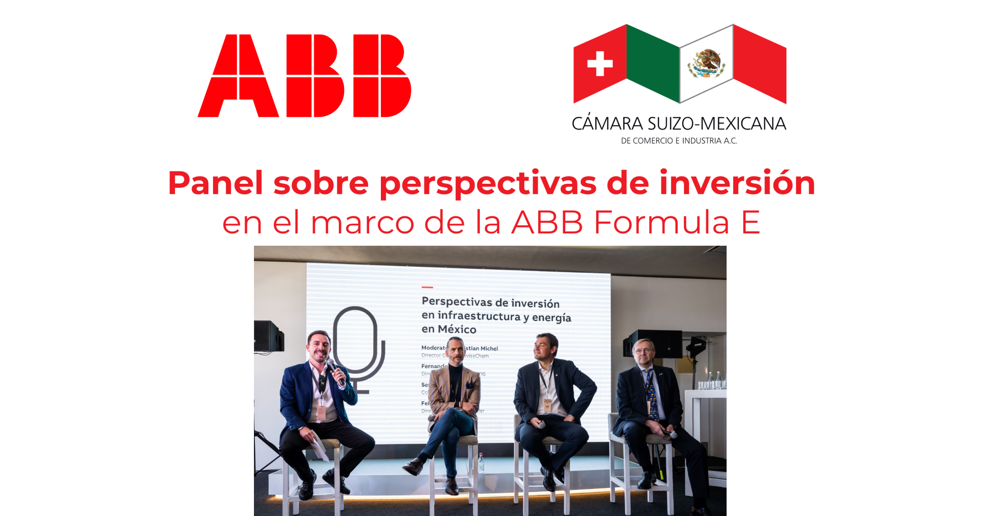 Panel discussion on investment perspectives at ABB Formula E