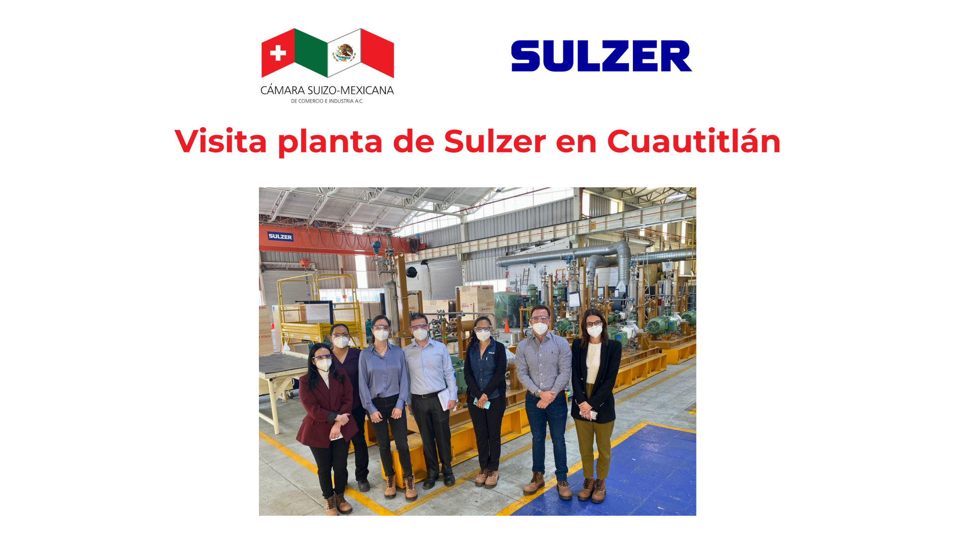 Visit to Sulzer’s plant