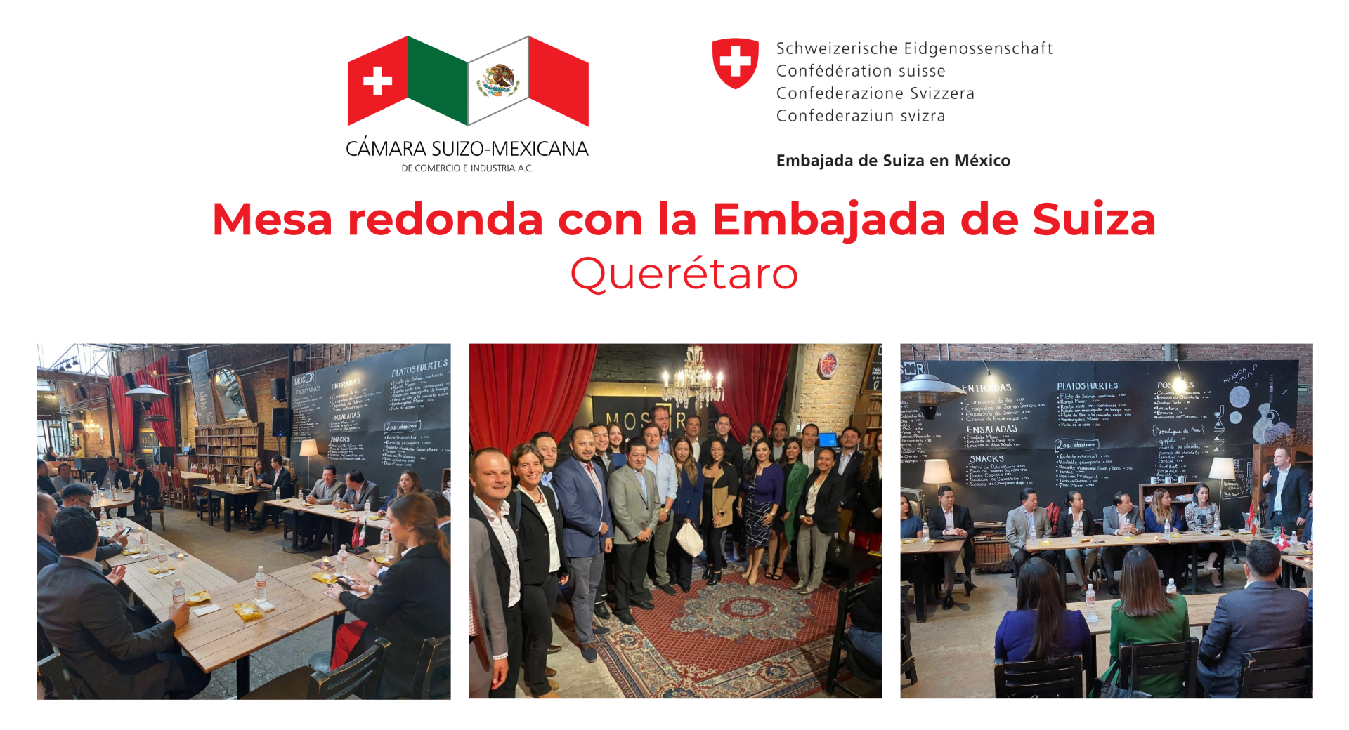 Mesa Redonda con la Embajada de Suiza en Querétaro