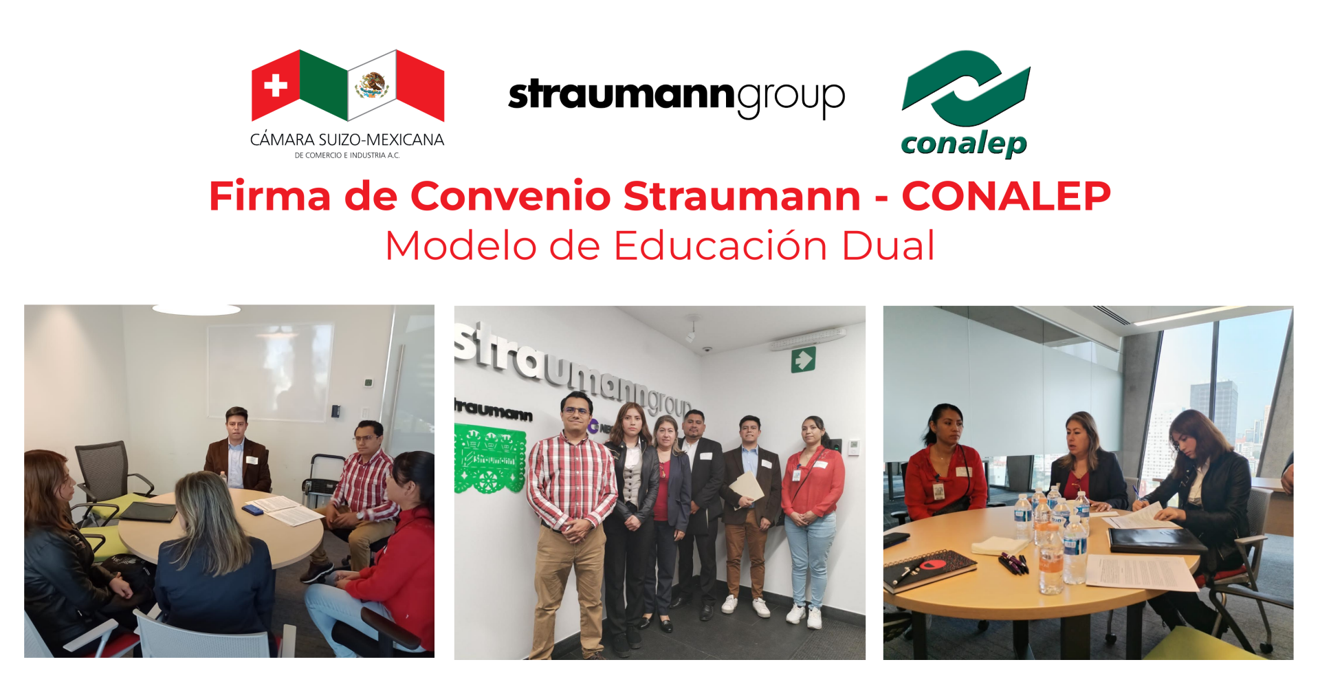 Firma de Convenio de Educación Dual Straumann – CONALEP