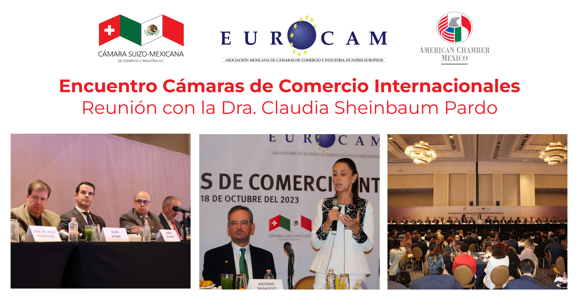 Encuentro Cámaras de Comercio Internacionales – Dra. Claudia Sheinbaum Pardo