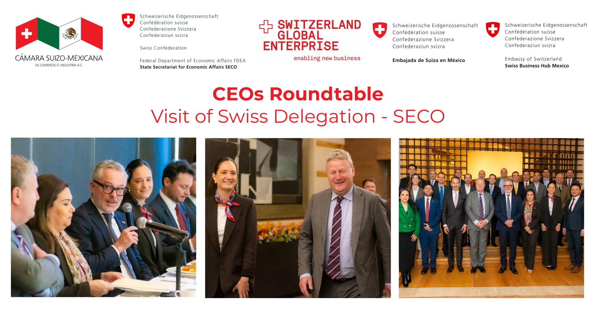 CEOs Roundtable – Visit of Swiss Delegation SECO