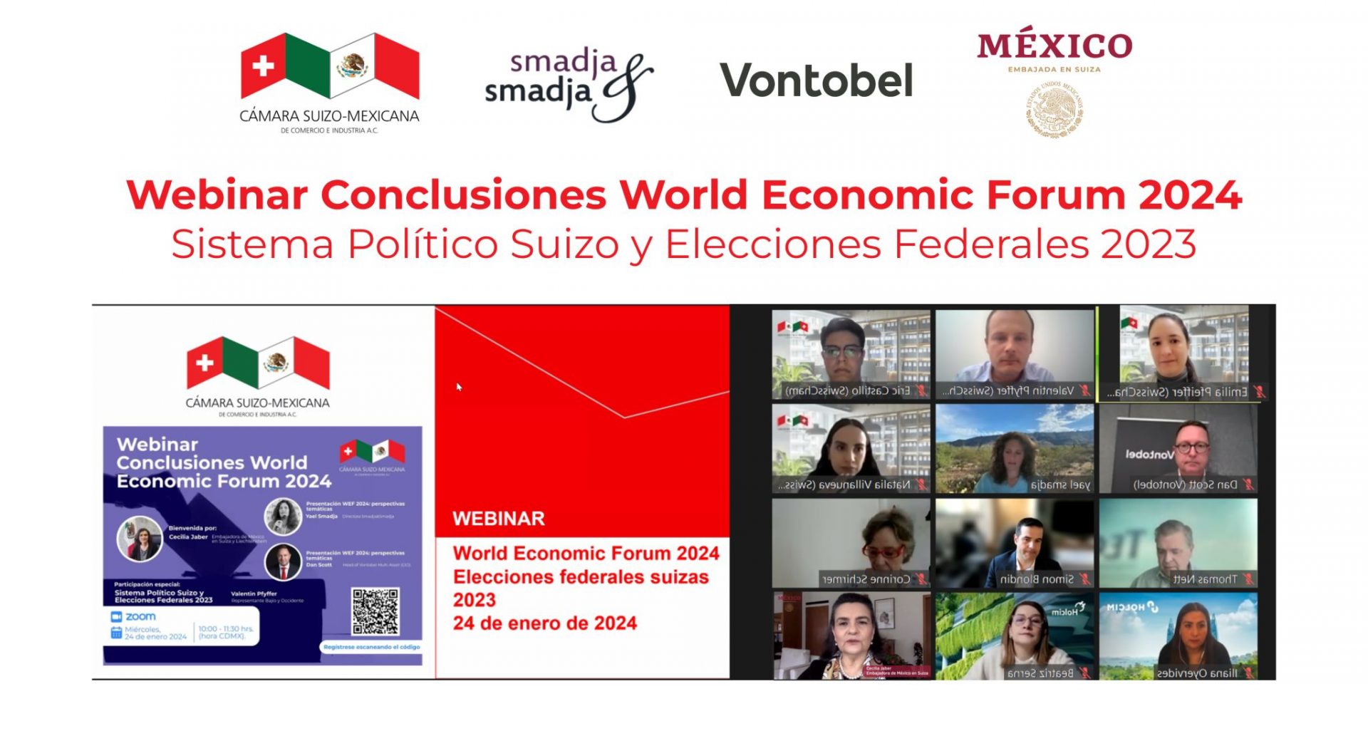 Webinar – World Economic Forum 2024 + Sistema Político Suizo