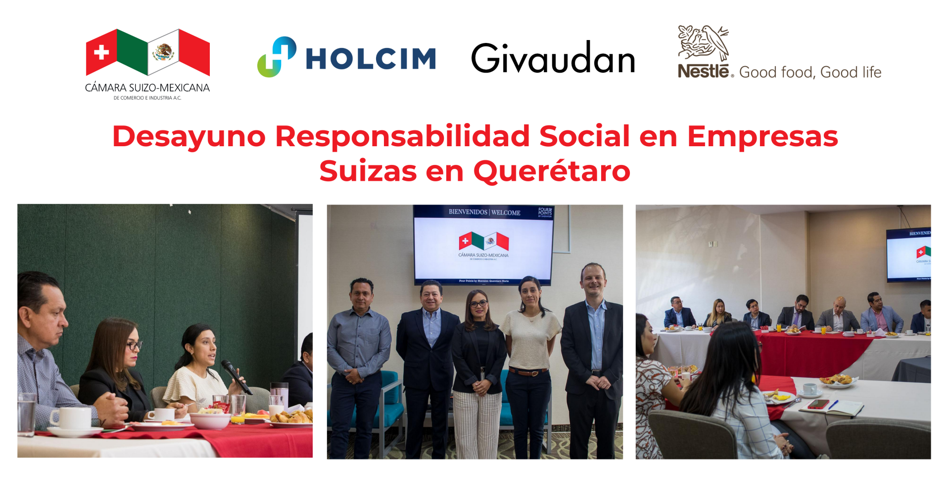 Social Responsibility Breakfast in Swiss Companies in Querétaro