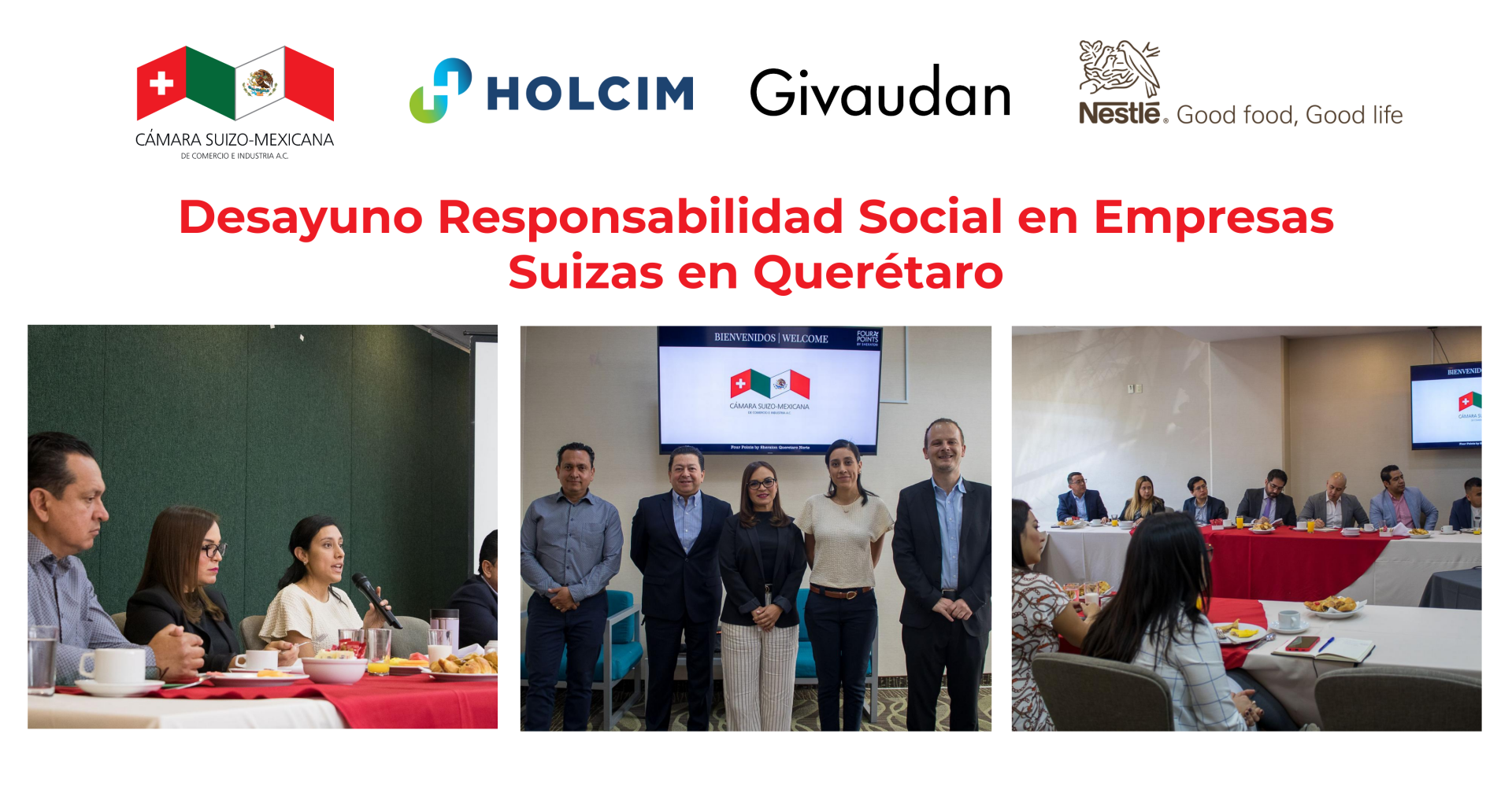 Desayuno Responsabilidad Social en Empresas Suizas en Querétaro