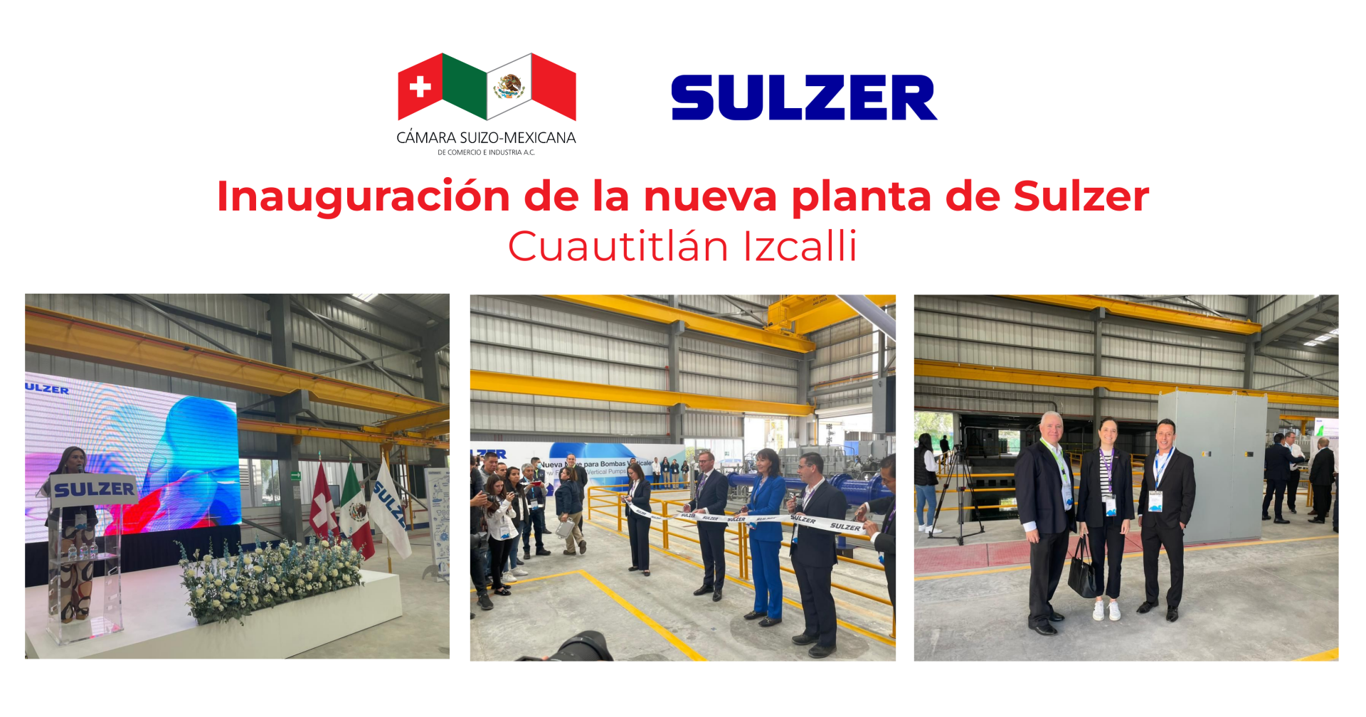 Inauguration of Sulzer’s new plant in Edomex