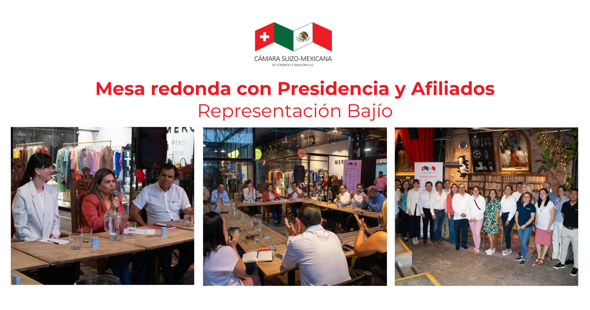 Mesa redonda con Presidencia y Afiliados