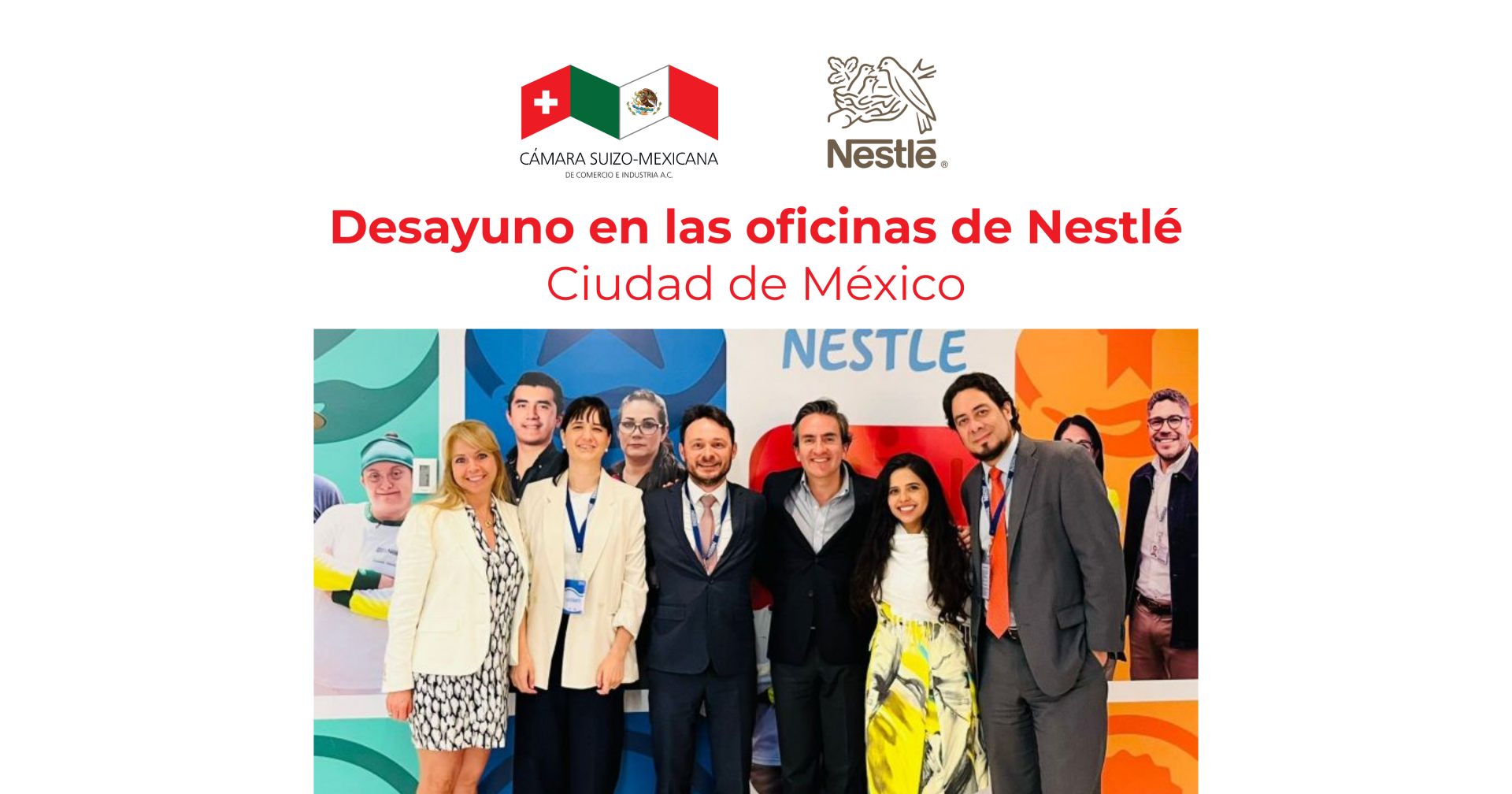 Desayuno en las oficinas de Nestlé