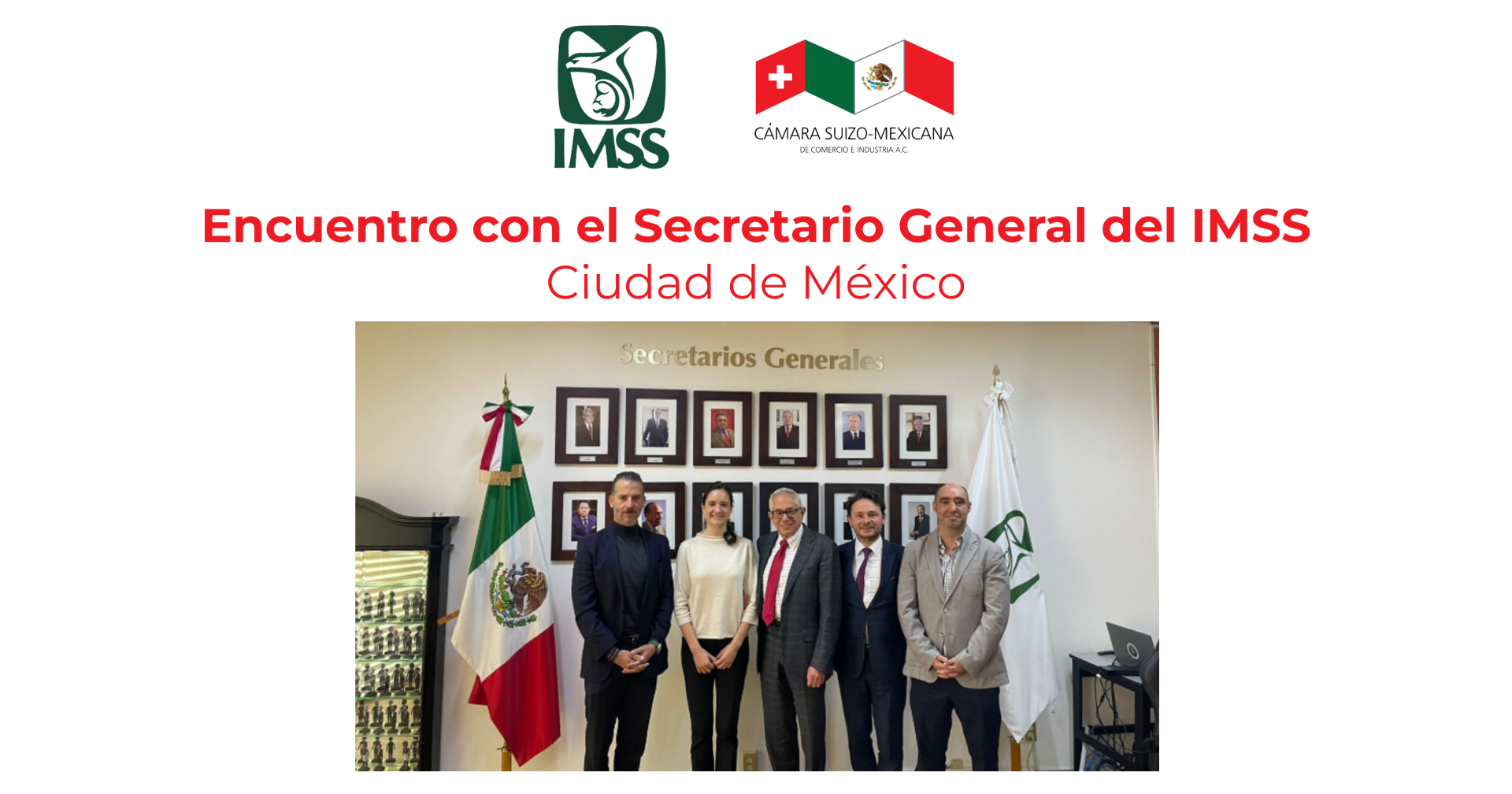 Meeting with the Secretary General of IMSS